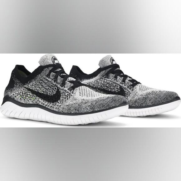 Nike Other - Nike men's RN Flyknit 2018 ‘White Black’ - Size 12 - Brand New!”